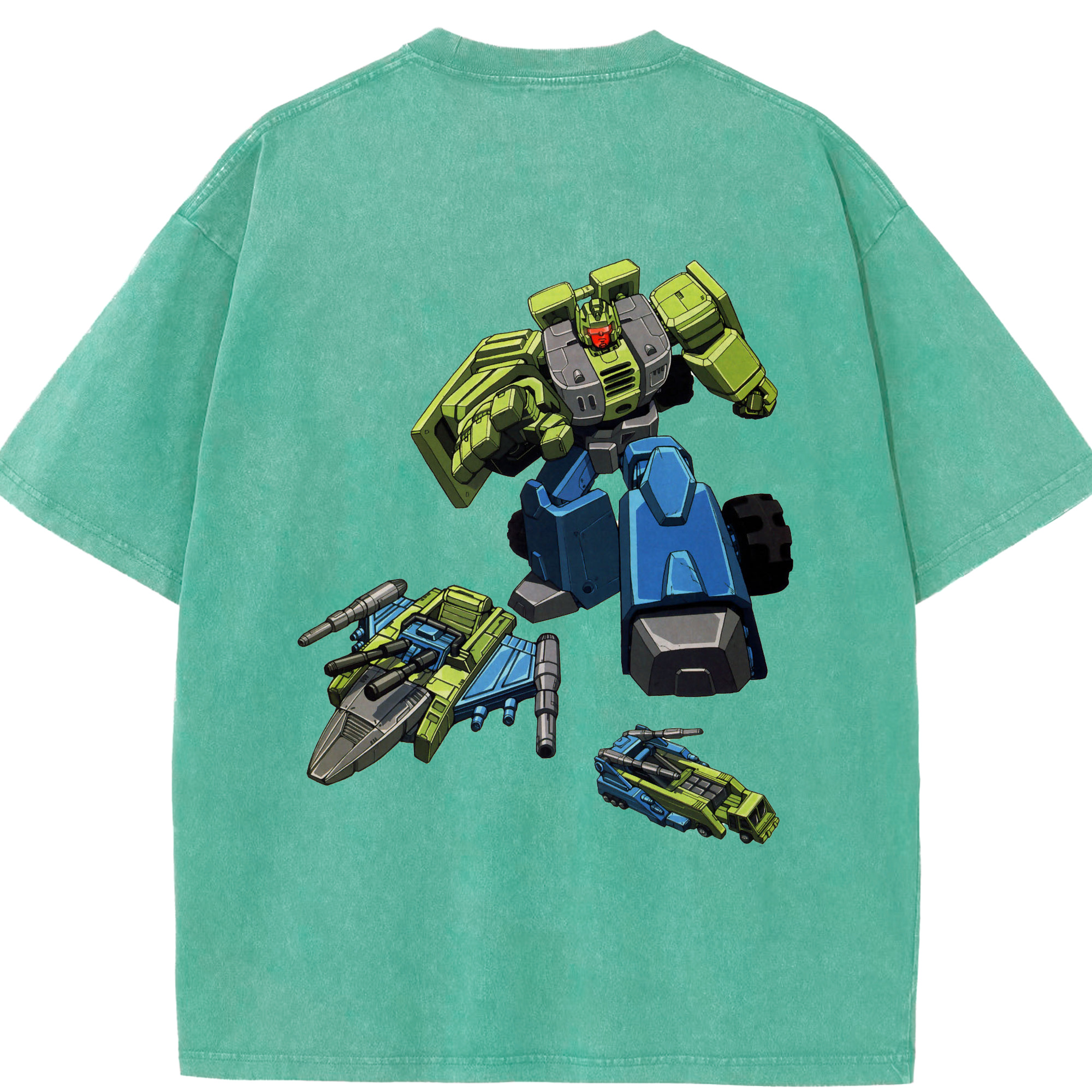 （画像用）  綿100% ヴィンテージ風 半袖Tシャツ（背面プリント）